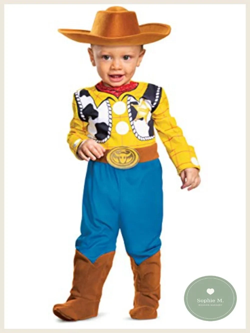Baby Boys Woody Deluxe Costume 12-18 Months Officially Licensed Jumpsuit Hat